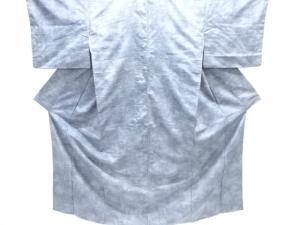 アンティーク　抽象模様織り出し十日町紬着物